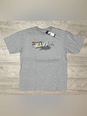 2012 Super Bowl XLVI 2012 Indianapolis Men’s Gray Graphic Tee